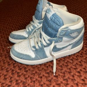 Kids 1Y Denim Nikes